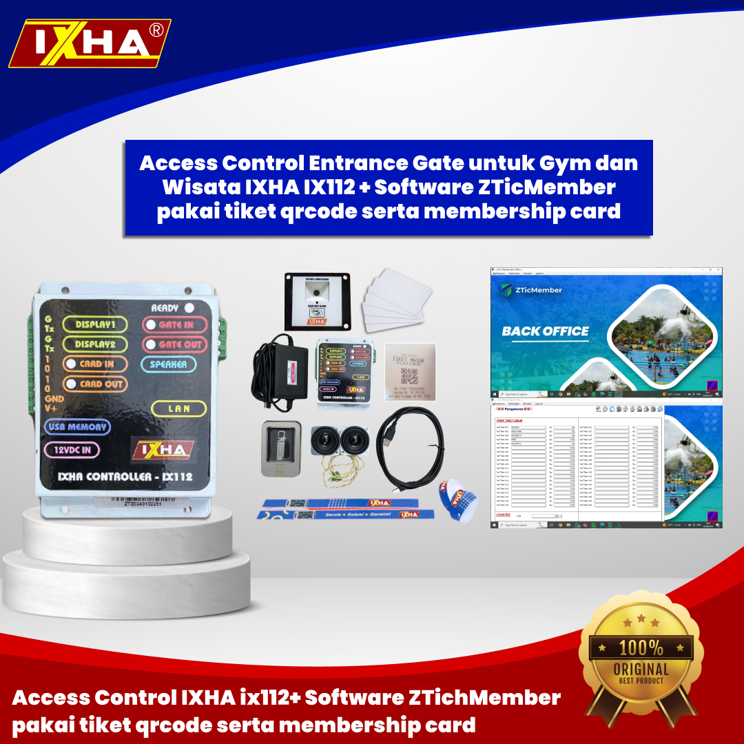 access control ixha ix112 + software ztichmember 1