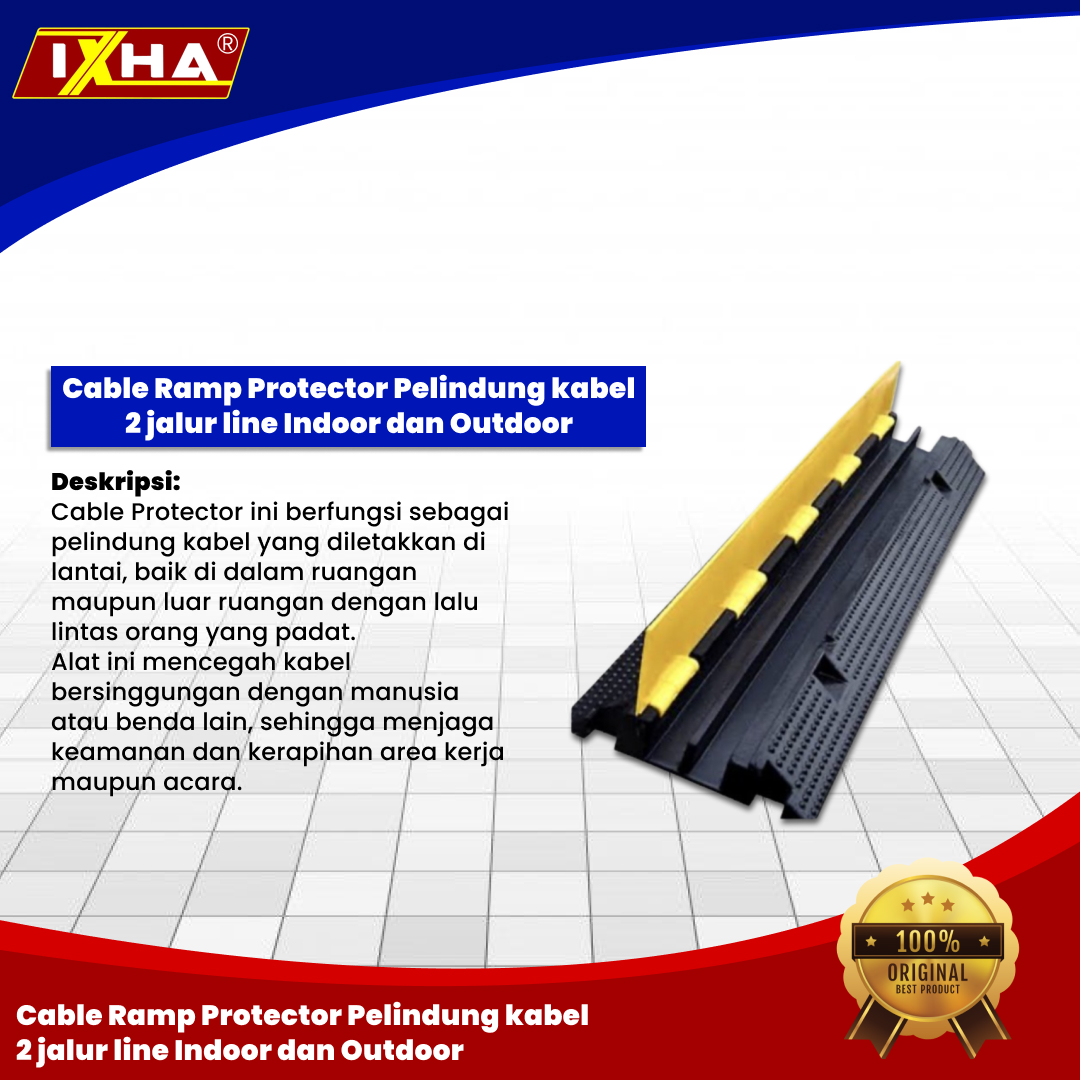cable ramp protector pelindung kabel 2 jalur. 1