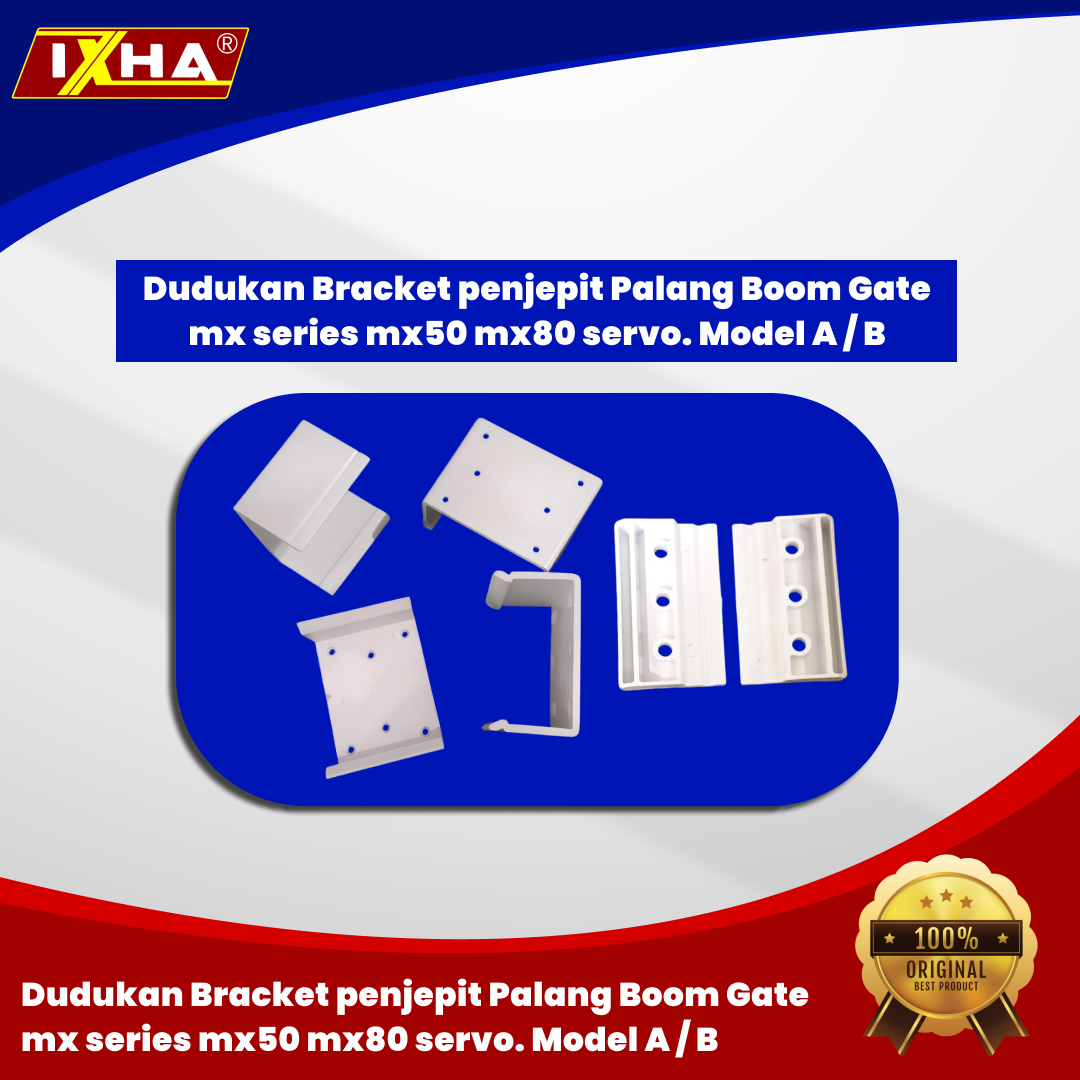 dudukan bracket penjepit palang boom gate mx series mx50 mx80 servo. 1