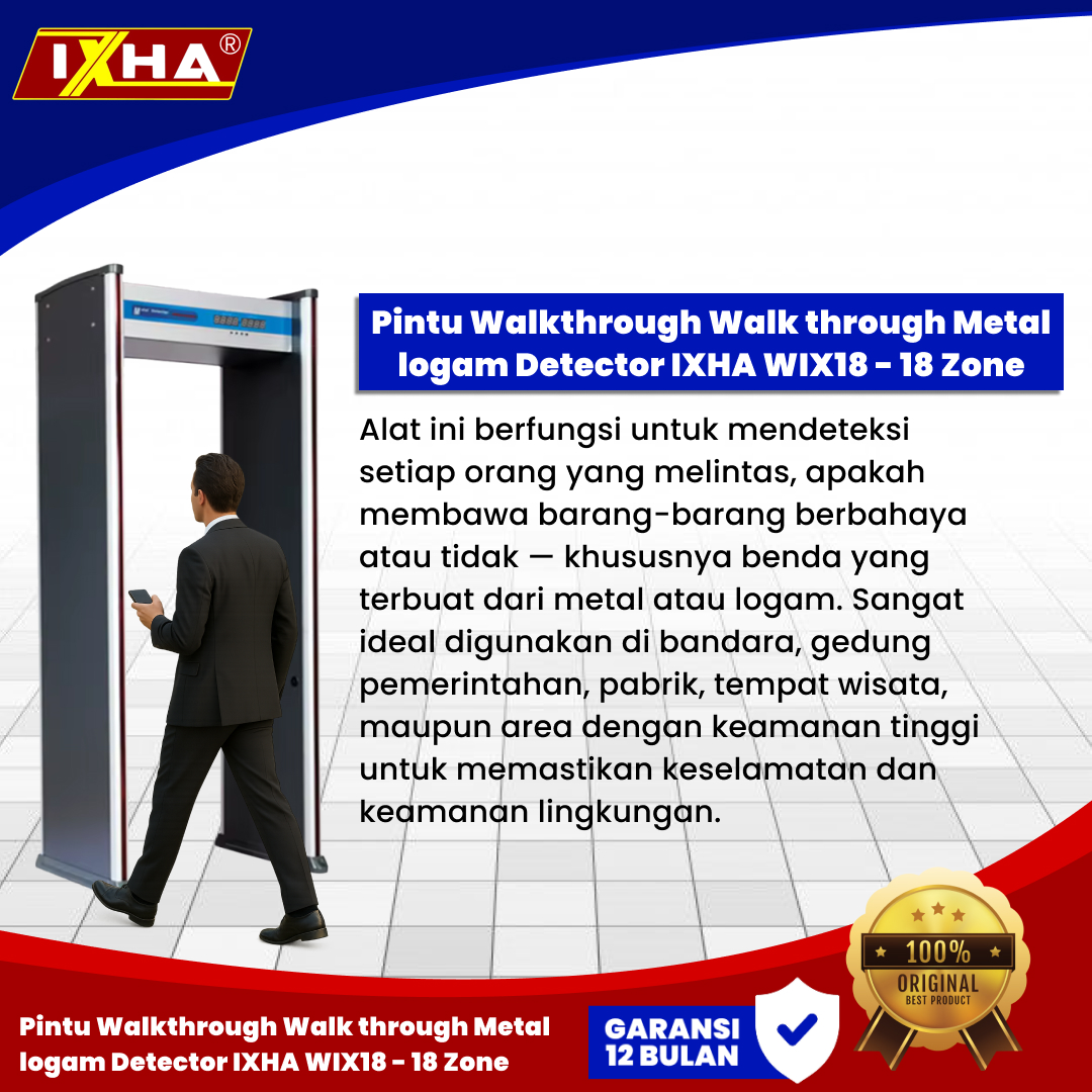 pintu walkthrough walk through metal logam detector 1