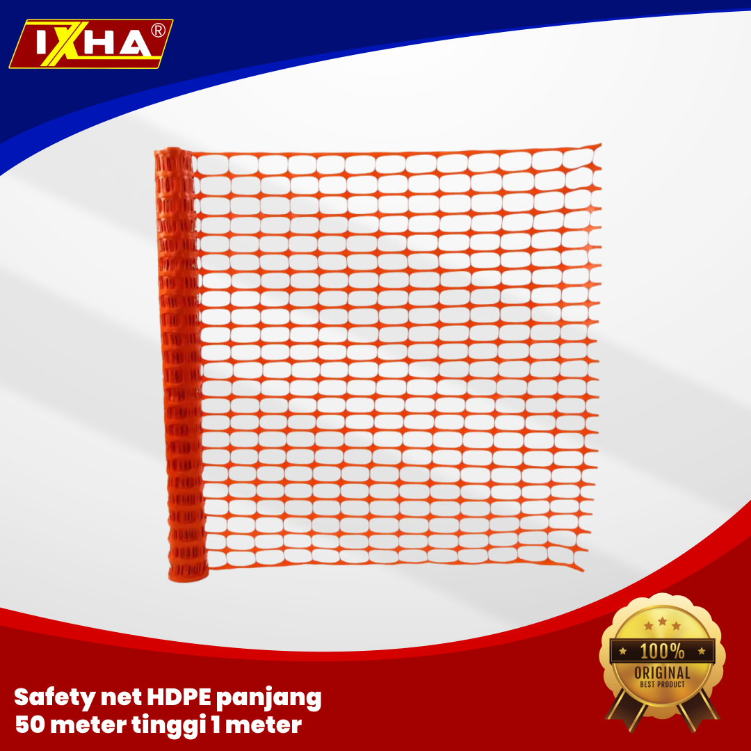 safety net hdpe panjang 50 meter tinggi 1 meter. 1