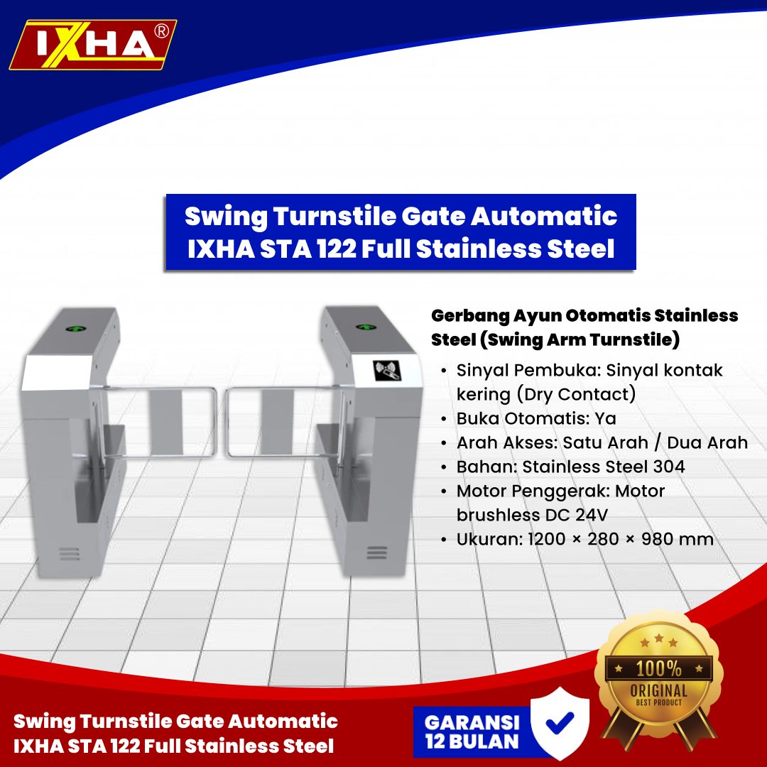 swing turnstile gate automatic ixha sta 122. 1