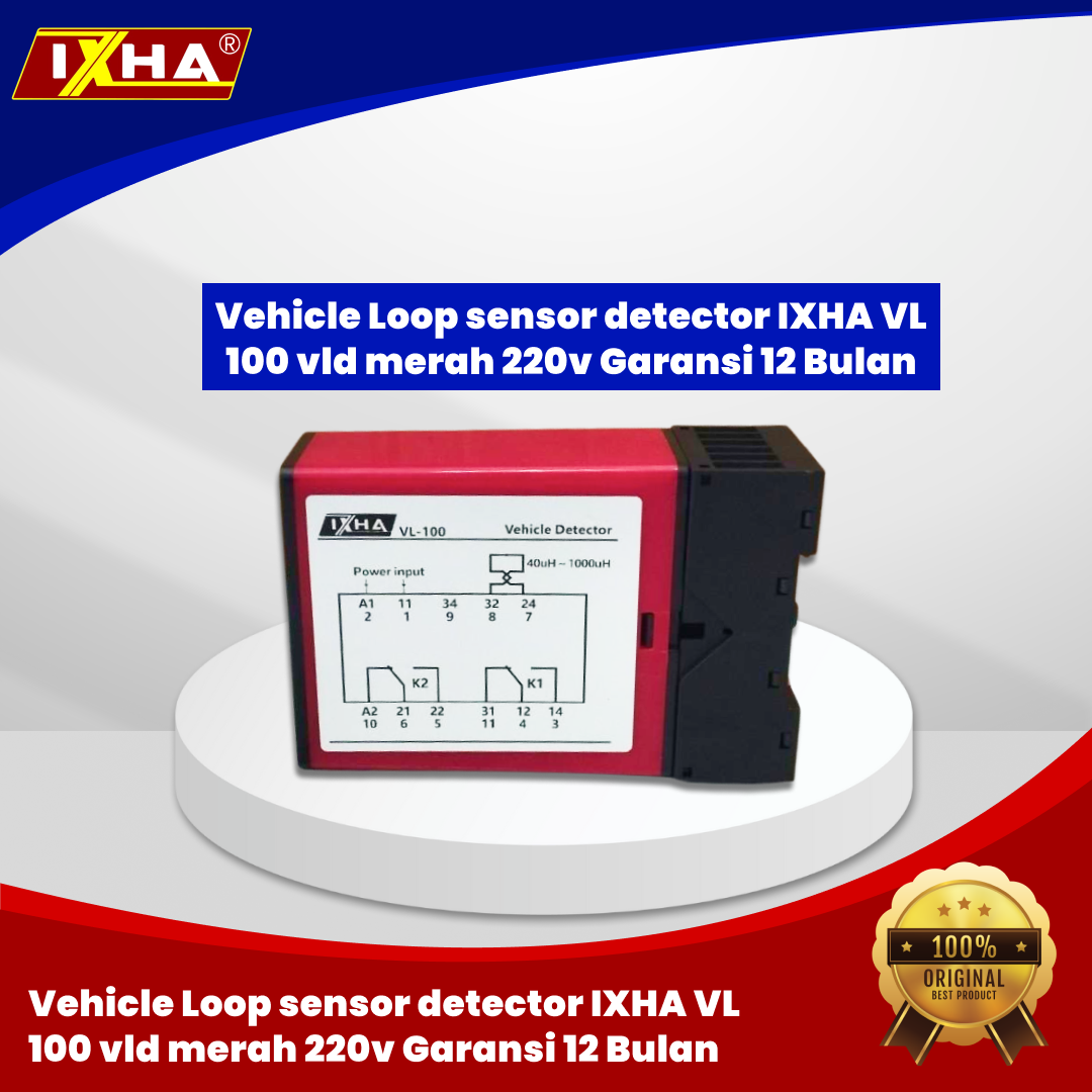 vehicle loop sensor detector ixha vl 100 vld merah 220v 1