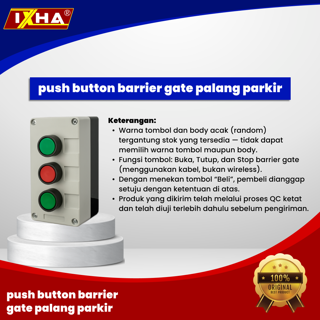 push button barrier gate palang parkir1
