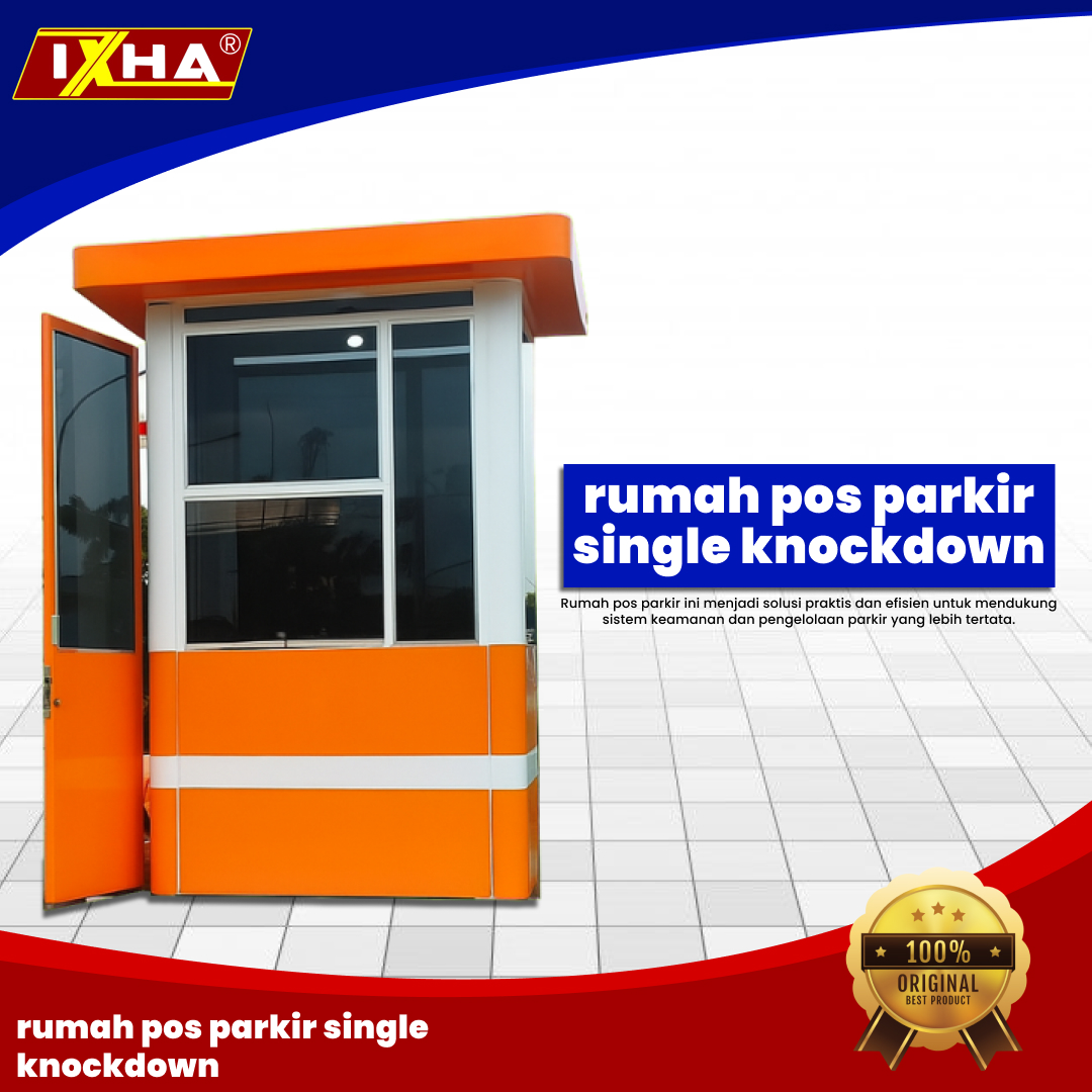 rumah pos parkir single knockdown