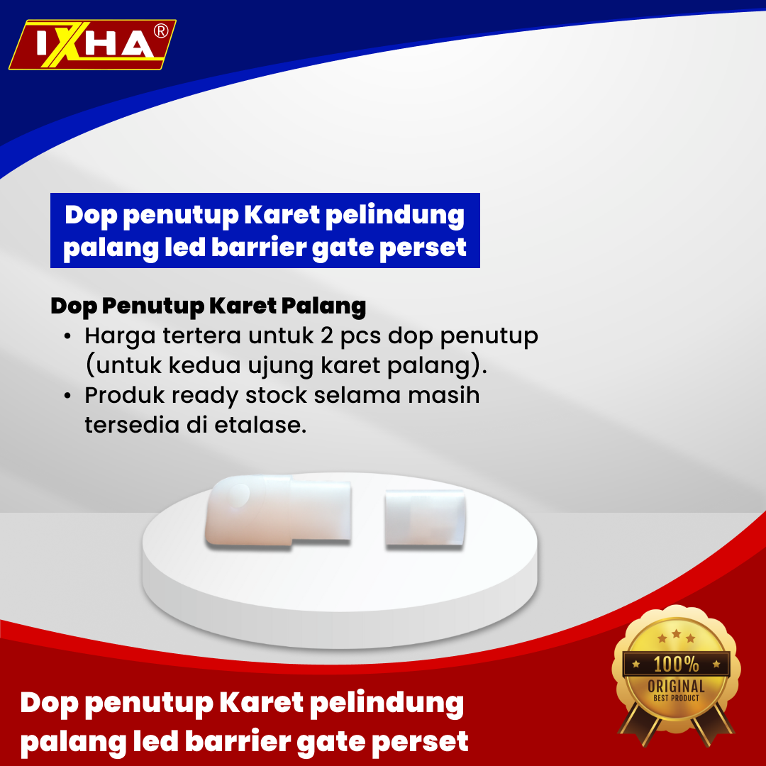 dop penutup karet pelindung palang led barrier gate perset1
