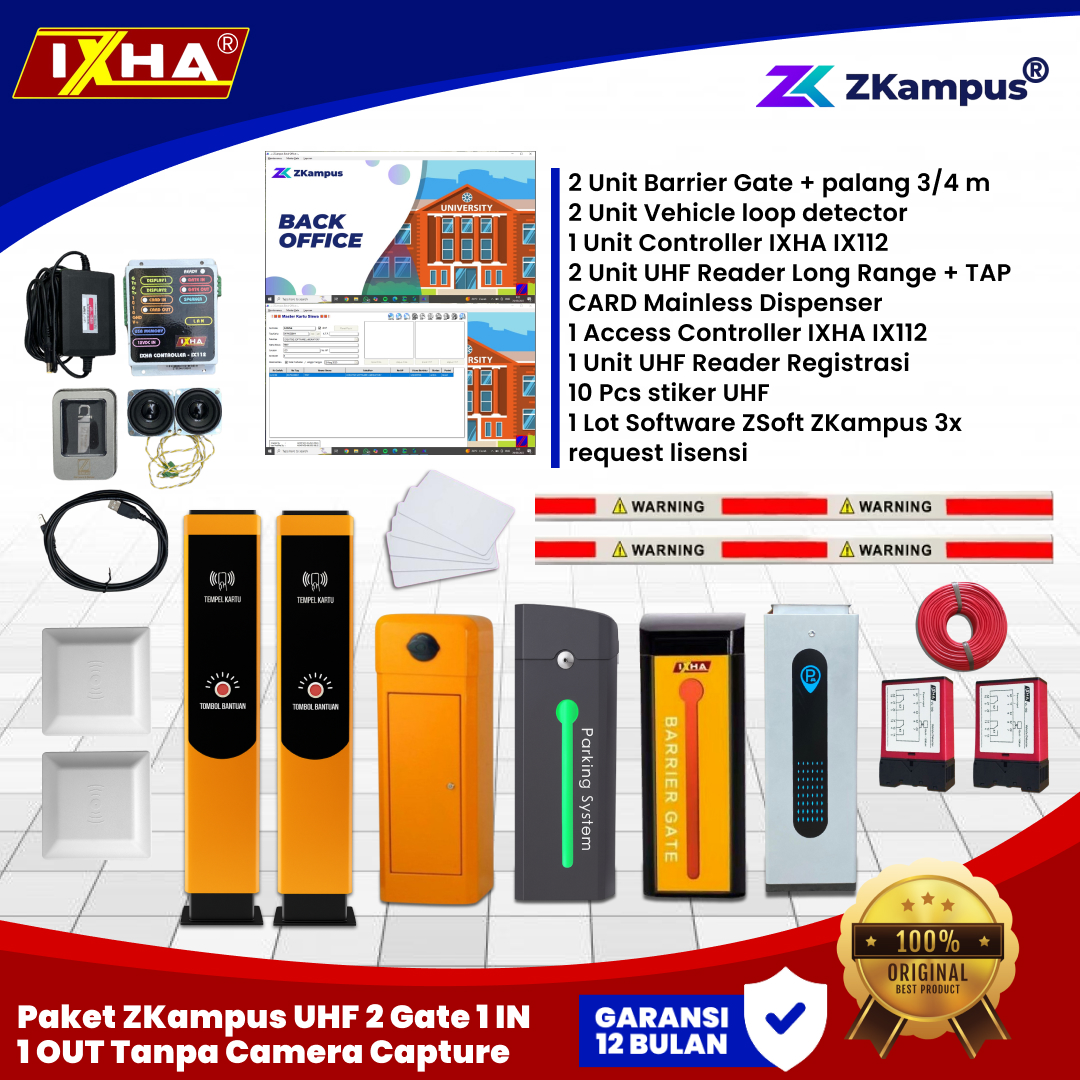 paket zkampus uhf 2 gate 1 in 1 out tanpa camera capture 1
