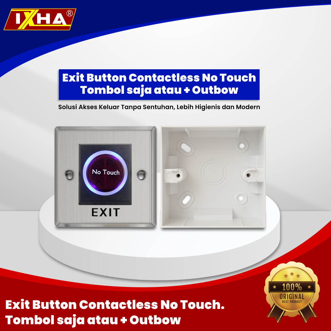 exit button contactless no touch tombol saja atau + outbow 1