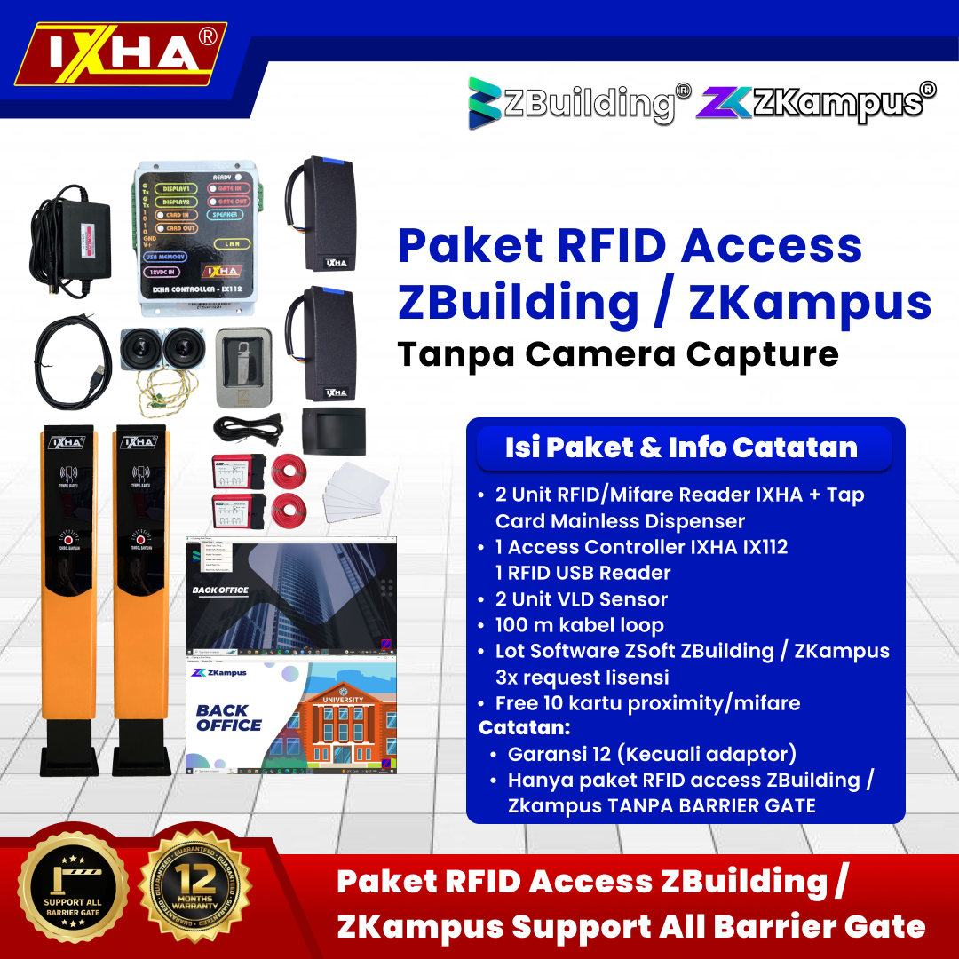 paket rfid access zbuilding zkampus support all barrier gate 6