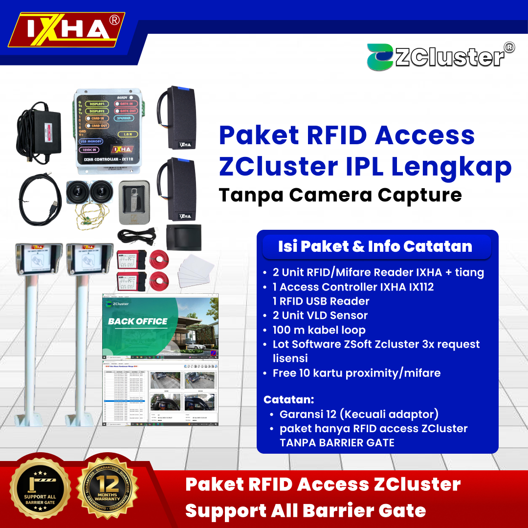 paket rfid access zcluster support all barrier gate 1