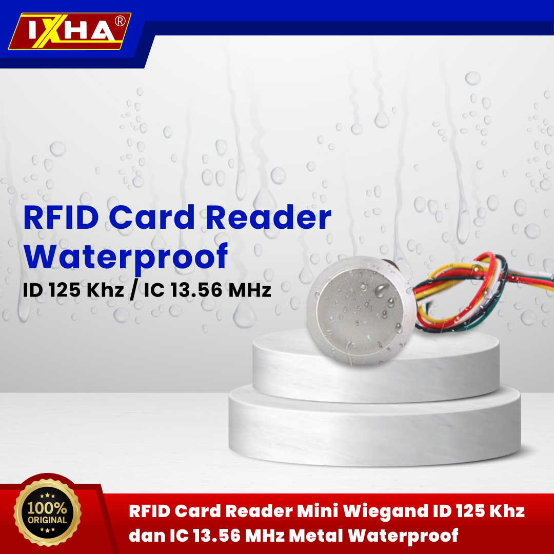 rfid card reader mini wiegand id 125 khz dan ic 13.56 mhz metal waterproof 1