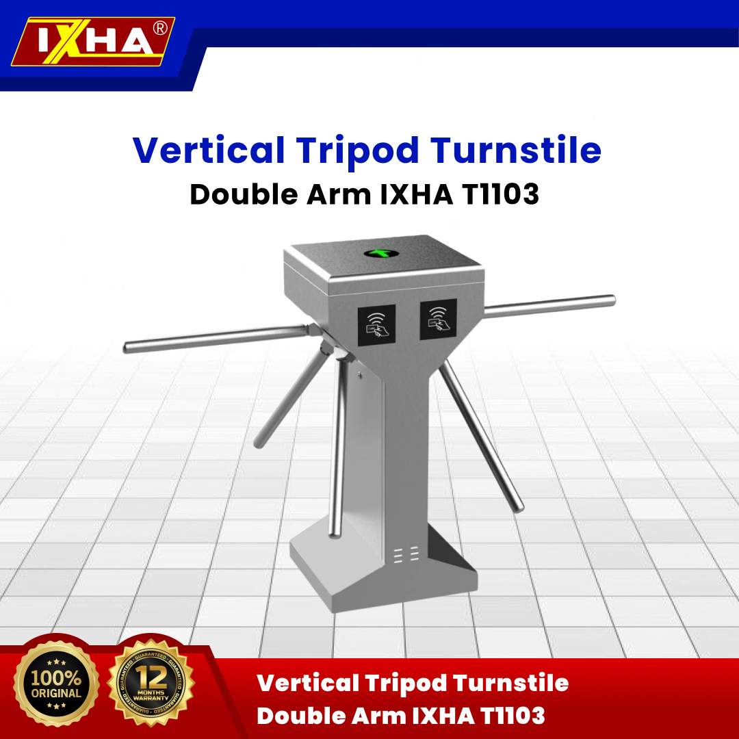vertical tripod turnstile double arm ixha t1103 (lampu 1) 1