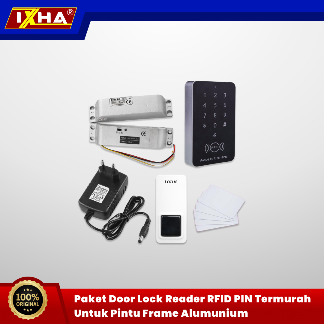 paket door lock reader rfid pin termurah untuk pintu frame alumunium 1
