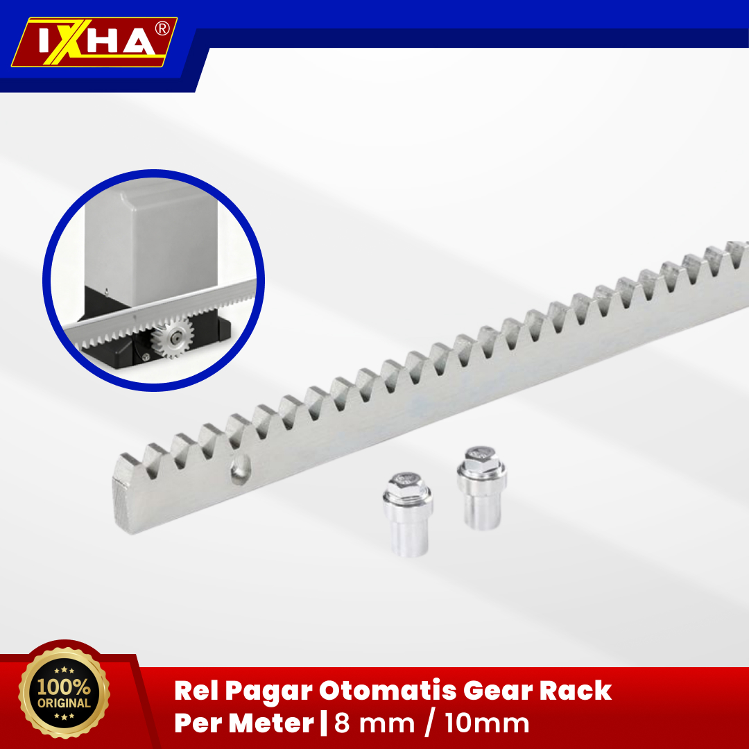 rel pagar otomatis gear rack per meter 8 mm 10mm. 1