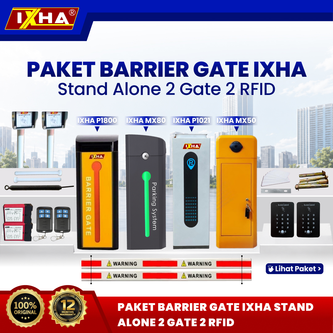 cover paket barrier gate ixha stand alone 2 gate 2 rfid