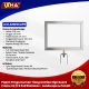 papan pengumuman tiang antrian sign board frame a4 f4 full stainless landscape & potrait 2