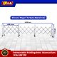 retractable folding gate alumunium teleskopik manual ixha irf 201. 6
