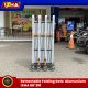 retractable folding gate alumunium teleskopik manual ixha irf 201. 9