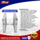swing barrier 1 jalur otomatis ixha premium ix22 series pedestrian gate. 1