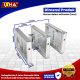 swing barrier 2 jalur otomatis ixha premium ix22 series pedestrian gate. 2