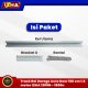 track rel garage auto door 160 cm 1.6 meter ixha 1200n 1800n. 2